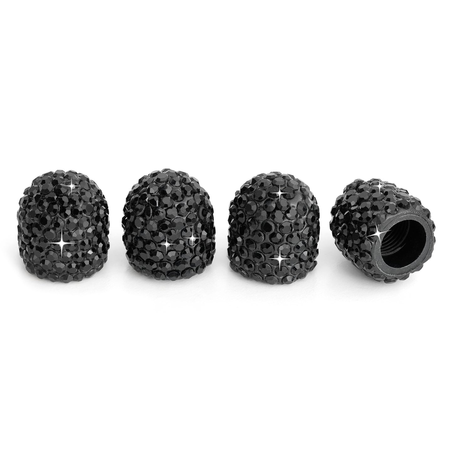 Bling Tire Valve Caps – 4 Pack Crystal Rhinestone Valve Stem Covers