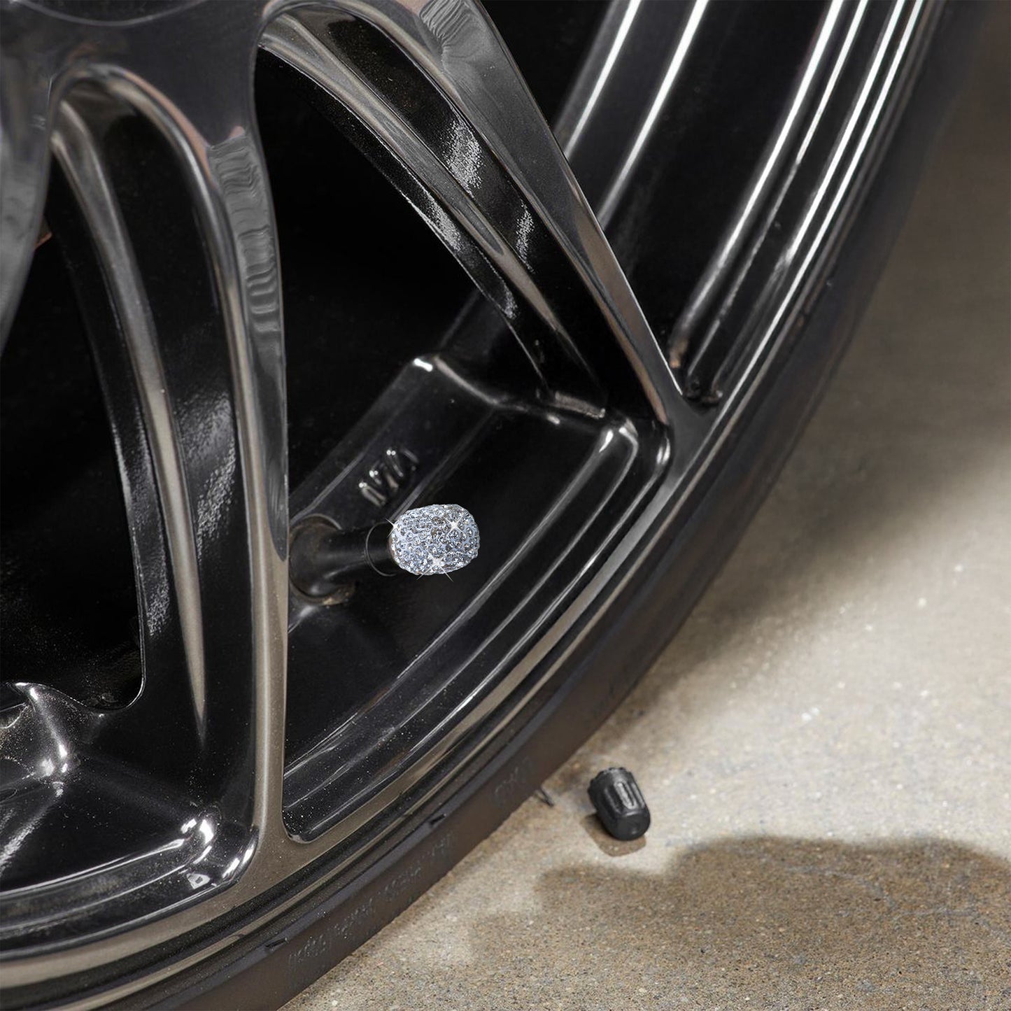 Bling Tire Valve Caps – 4 Pack Crystal Rhinestone Valve Stem Covers
