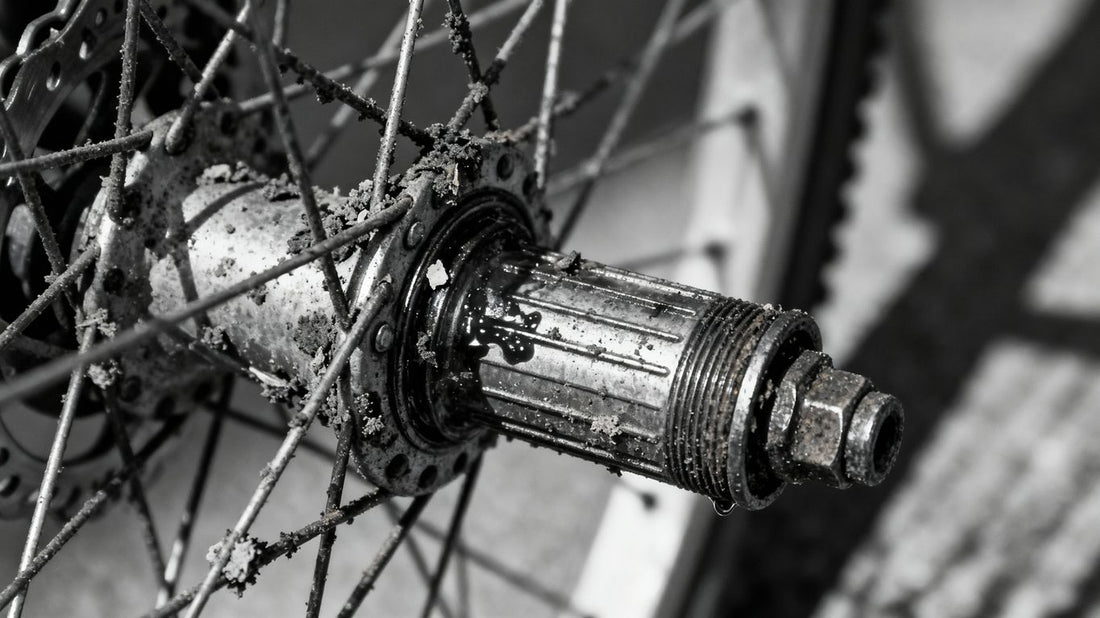 Dirty bicycle hub