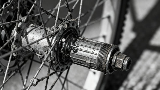 Dirty bicycle hub