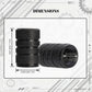 Black Aluminum Tire Valve Caps (4-Pack) – Rust-Resistant Metal Valve Stem Covers